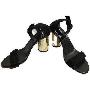 EU39 Black & Gold Heels by B2 (Browns) Perfect party shoes!